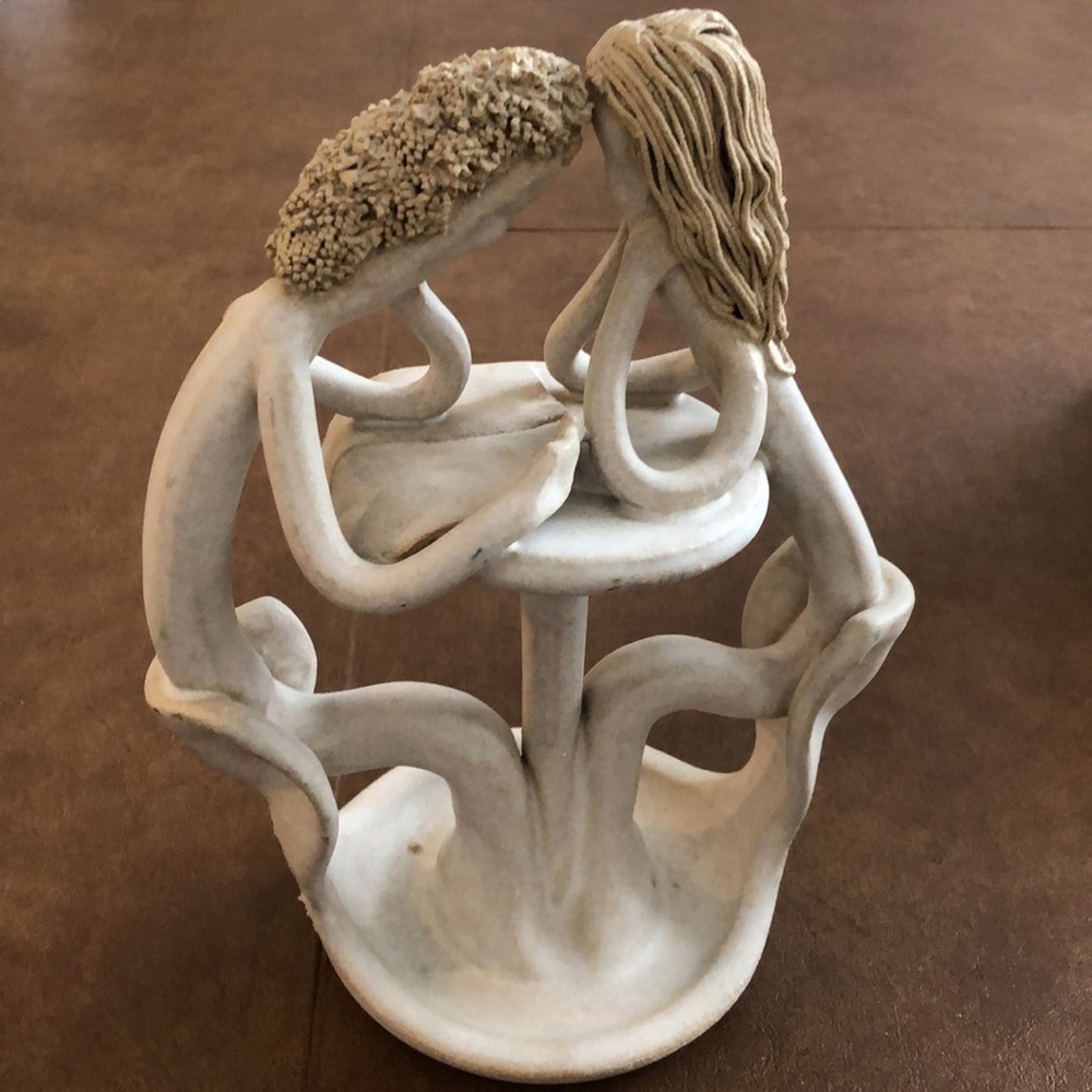 CERAMIC ART PIECE “Sunday Morning” circa 70s
